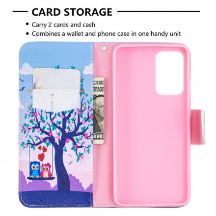Housse Samsung Galaxy A52 4G / A52 5G Hiboux Sur La Balançoire Housse Samsung Galaxy A52 4G / A52 5G Hiboux Sur La Balançoire