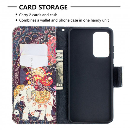 Housse Samsung Galaxy A52 4G / A52 5G Mandala Éléphants Ethniques Housse Samsung Galaxy A52 4G / A52 5G Mandala Éléphants Ethniques