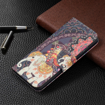 Housse Samsung Galaxy A52 4G / A52 5G Mandala Éléphants Ethniques Housse Samsung Galaxy A52 4G / A52 5G Mandala Éléphants Ethniques