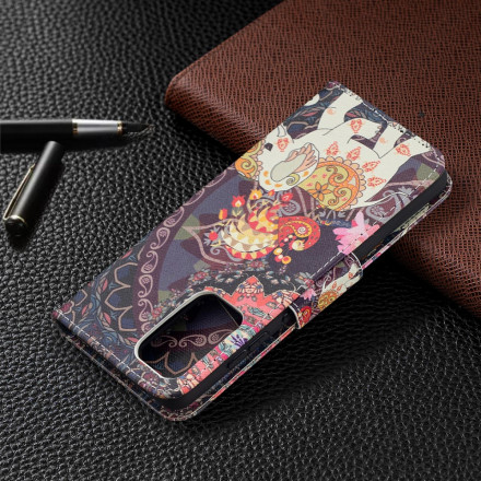 Housse Samsung Galaxy A52 4G / A52 5G Mandala Éléphants Ethniques