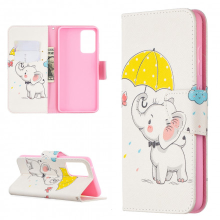 Housse Samsung Galaxy A52 4G / A52 5G Bébé Éléphant Housse Samsung Galaxy A52 4G / A52 5G Bébé Éléphant