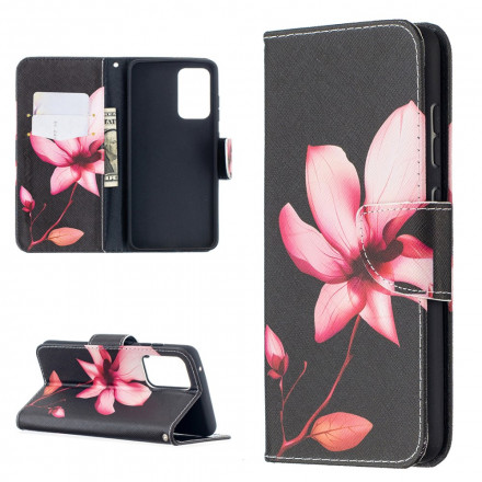 Housse Samsung Galaxy A52 4G / A52 5G Fleur Rose Housse Samsung Galaxy A52 4G / A52 5G Fleur Rose