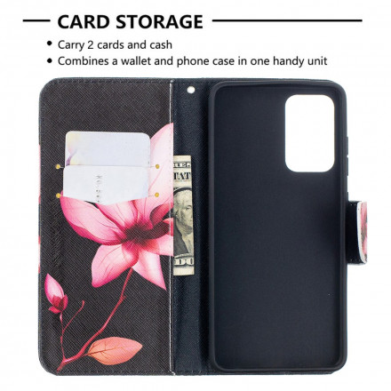 Housse Samsung Galaxy A52 4G / A52 5G Fleur Rose Housse Samsung Galaxy A52 4G / A52 5G Fleur Rose