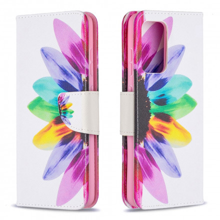 Housse Samsung Galaxy A52 4G / A52 5G Fleur Aquarelle