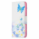 Housse Samsung Galaxy A52 4G / A52 5G Papillons et Fleurs Peints