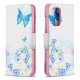 Housse Samsung Galaxy A52 4G / A52 5G Papillons et Fleurs Peints