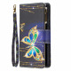 Housse Samsung Galaxy A52 4G / A52 5G Poche Zippée Papillons