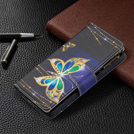 Housse Samsung Galaxy A52 4G / A52 5G Poche Zippée Papillons Housse Samsung Galaxy A52 4G / A52 5G Poche Zippée Papillons