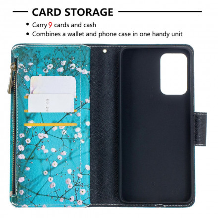 Housse Samsung Galaxy A52 4G / A52 5G Poche Zippée Arbre Housse Samsung Galaxy A52 4G / A52 5G Poche Zippée Arbre