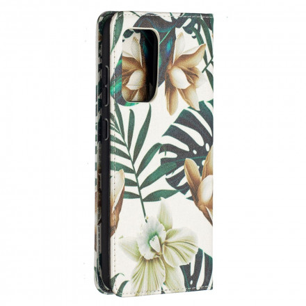 Flip Cover Samsung Galaxy A52 4G / A52 5G 5G Feuilles Flip Cover Samsung Galaxy A52 4G / A52 5G 5G Feuilles