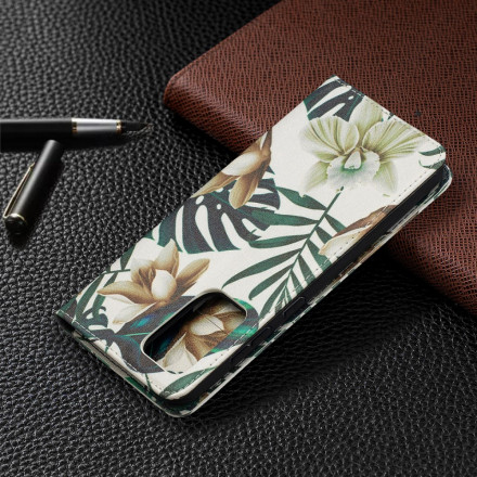 Flip Cover Samsung Galaxy A52 4G / A52 5G 5G Feuilles Flip Cover Samsung Galaxy A52 4G / A52 5G 5G Feuilles