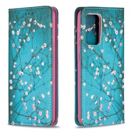 Flip Cover Samsung Galaxy A52 4G / A52 5G Branches Fleuries Flip Cover Samsung Galaxy A52 4G / A52 5G Branches Fleuries