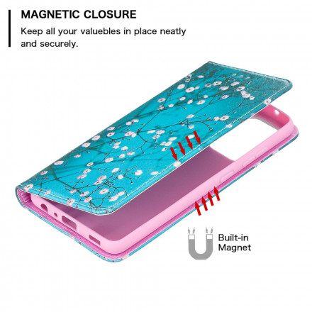 Flip Cover Samsung Galaxy A52 4G / A52 5G Branches Fleuries Flip Cover Samsung Galaxy A52 4G / A52 5G Branches Fleuries