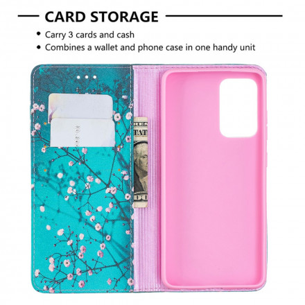 Flip Cover Samsung Galaxy A52 4G / A52 5G Branches Fleuries Flip Cover Samsung Galaxy A52 4G / A52 5G Branches Fleuries