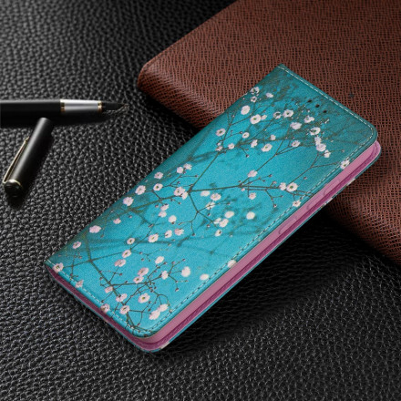 Flip Cover Samsung Galaxy A52 4G / A52 5G Branches Fleuries Flip Cover Samsung Galaxy A52 4G / A52 5G Branches Fleuries
