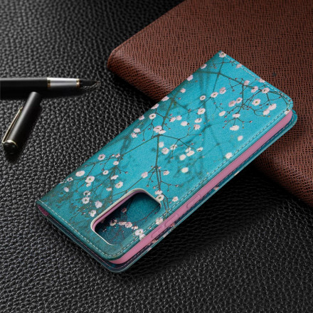 Flip Cover Samsung Galaxy A52 4G / A52 5G Branches Fleuries Flip Cover Samsung Galaxy A52 4G / A52 5G Branches Fleuries