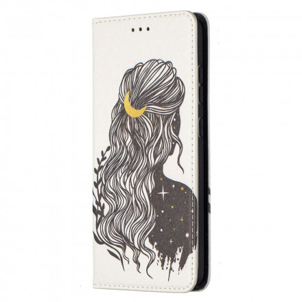 Flip Cover Samsung Galaxy A52 4G / A52 5G Jolie Chevelure Flip Cover Samsung Galaxy A52 4G / A52 5G Jolie Chevelure