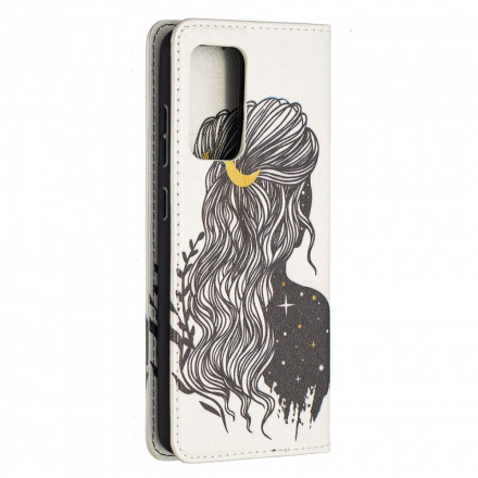Flip Cover Samsung Galaxy A52 4G / A52 5G Jolie Chevelure Flip Cover Samsung Galaxy A52 4G / A52 5G Jolie Chevelure