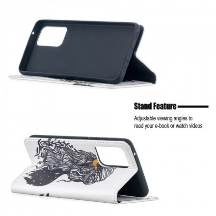 Flip Cover Samsung Galaxy A52 4G / A52 5G Jolie Chevelure Flip Cover Samsung Galaxy A52 4G / A52 5G Jolie Chevelure