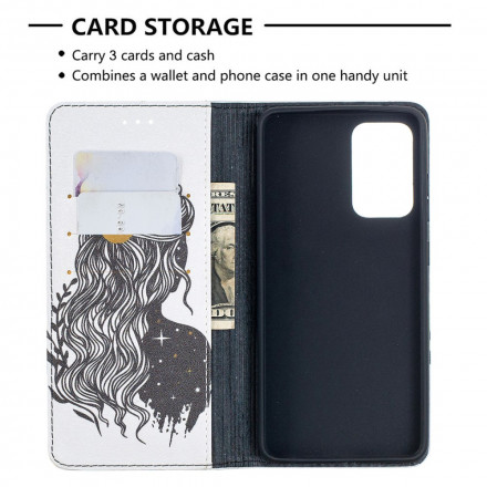 Flip Cover Samsung Galaxy A52 4G / A52 5G Jolie Chevelure Flip Cover Samsung Galaxy A52 4G / A52 5G Jolie Chevelure