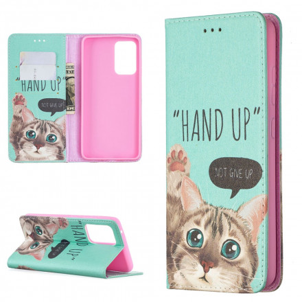 Flip Cover Samsung Galaxy A52 4G / A52 5G Hand Up Flip Cover Samsung Galaxy A52 4G / A52 5G Hand Up