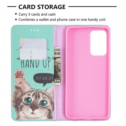 Flip Cover Samsung Galaxy A52 4G / A52 5G Hand Up Flip Cover Samsung Galaxy A52 4G / A52 5G Hand Up
