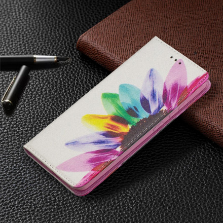 Flip Cover Samsung Galaxy 52 4G / A52 5G Fleur Aquarelle Flip Cover Samsung Galaxy 52 4G / A52 5G Fleur Aquarelle