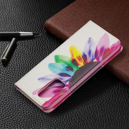 Flip Cover Samsung Galaxy 52 4G / A52 5G Fleur Aquarelle Flip Cover Samsung Galaxy 52 4G / A52 5G Fleur Aquarelle
