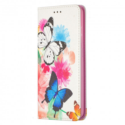 Flip Cover Samsung Galaxy A52 4G / A52 5G Papillons Colorés Flip Cover Samsung Galaxy A52 4G / A52 5G Papillons Colorés