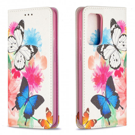 Flip Cover Samsung Galaxy A52 4G / A52 5G Papillons Colorés Flip Cover Samsung Galaxy A52 4G / A52 5G Papillons Colorés