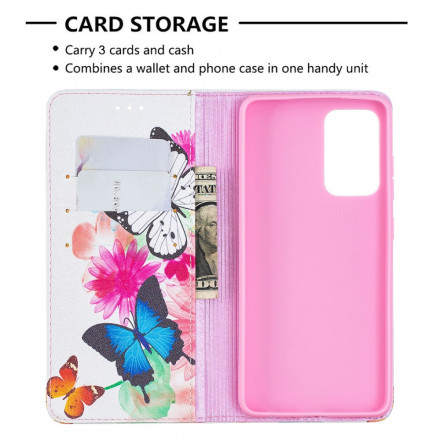 Flip Cover Samsung Galaxy A52 4G / A52 5G Papillons Colorés Flip Cover Samsung Galaxy A52 4G / A52 5G Papillons Colorés