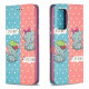 Flip Cover Samsung Galaxy A52 4G / A52 5G Bébés Éléphants Flip Cover Samsung Galaxy A52 4G / A52 5G Bébés Éléphants