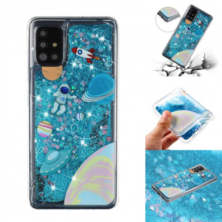 Coque Samsung Galaxy A52 4G / A52 5G Espace Paillettes Coque Samsung Galaxy A52 4G / A52 5G Espace Paillettes