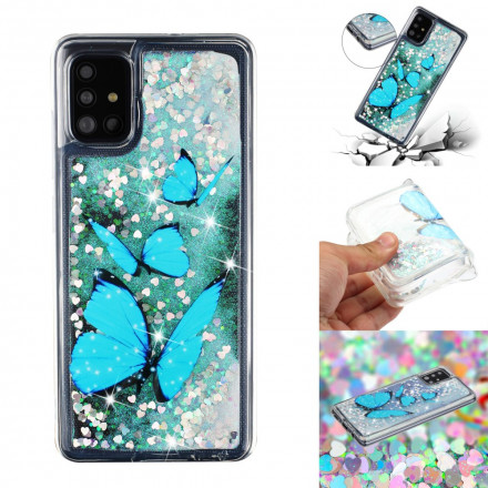 Coque Samsung Galaxy A52 4G / A52 5G Papillons Volants Paillettes Coque Samsung Galaxy A52 4G / A52 5G Papillons Volants Paillettes