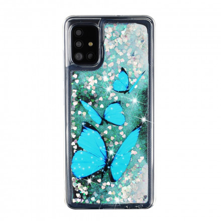 Coque Samsung Galaxy A52 4G / A52 5G Papillons Volants Paillettes Coque Samsung Galaxy A52 4G / A52 5G Papillons Volants Paillettes