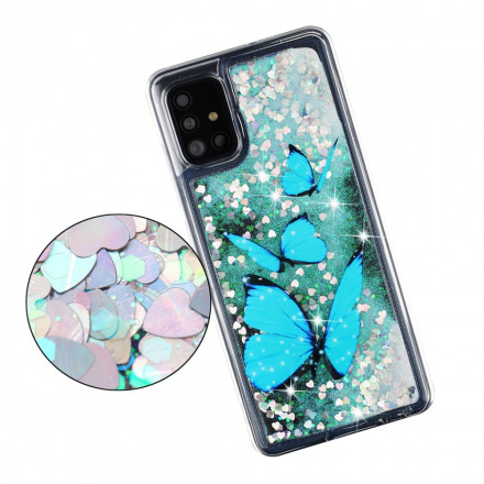 Coque Samsung Galaxy A52 4G / A52 5G Papillons Volants Paillettes Coque Samsung Galaxy A52 4G / A52 5G Papillons Volants Paillettes