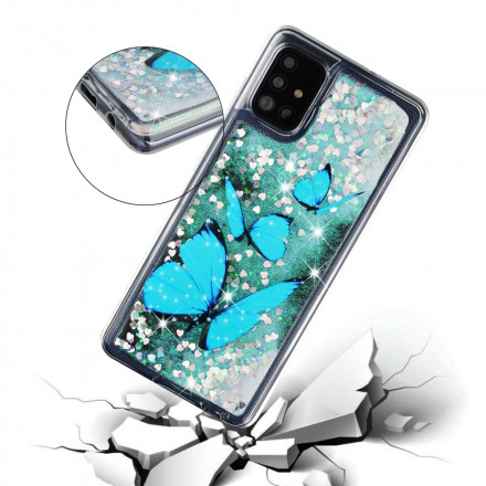 Coque Samsung Galaxy A52 4G / A52 5G Papillons Volants Paillettes Coque Samsung Galaxy A52 4G / A52 5G Papillons Volants Paillettes