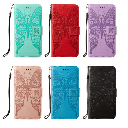 Housse Samsung Galaxy A52 4G / A52 5G Papillon Motif de Fleurs Housse Samsung Galaxy A52 4G / A52 5G Papillon Motif de Fleurs