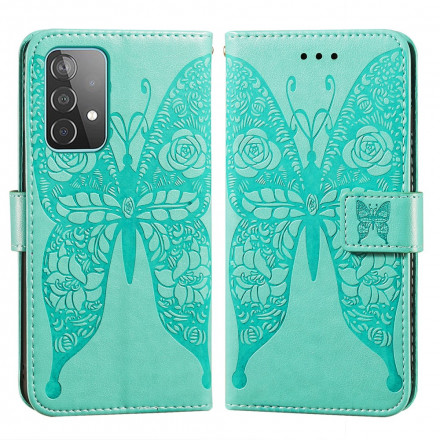 Housse Samsung Galaxy A52 4G / A52 5G Papillon Motif de Fleurs