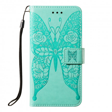 Housse Samsung Galaxy A52 4G / A52 5G Papillon Motif de Fleurs