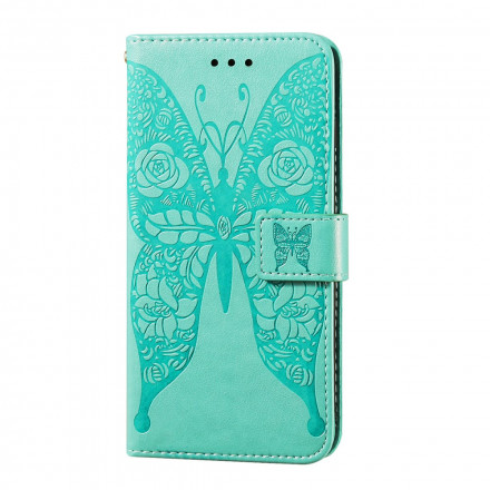 Housse Samsung Galaxy A52 4G / A52 5G Papillon Motif de Fleurs