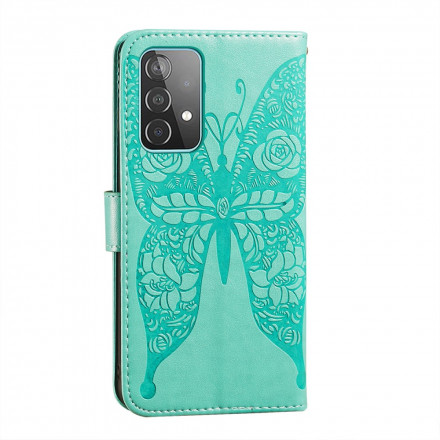 Housse Samsung Galaxy A52 4G / A52 5G Papillon Motif de Fleurs