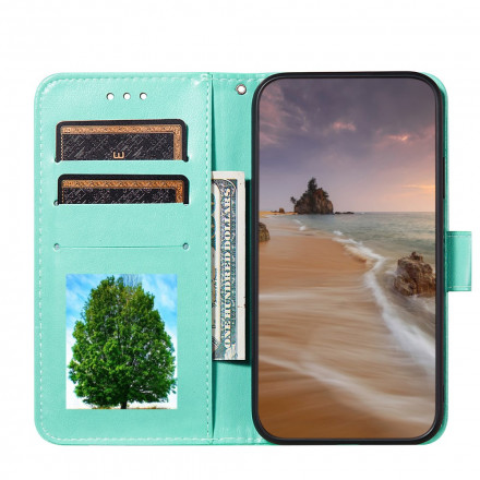 Housse Samsung Galaxy A52 4G / A52 5G Papillon Motif de Fleurs