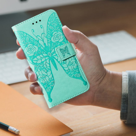 Housse Samsung Galaxy A52 4G / A52 5G Papillon Motif de Fleurs