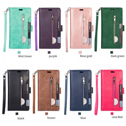 Housse Samsung Galaxy A52 4G / A52 5G Porte-Monnaie avec Lanière Housse Samsung Galaxy A52 4G / A52 5G Porte-Monnaie avec Lanière
