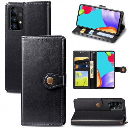 Housse Samsung Galaxy A52 4G / A52 5G Simili Cuir et Fermoir Vintage Housse Samsung Galaxy A52 4G / A52 5G Simili Cuir et Fermoir Vintage