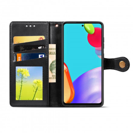 Housse Samsung Galaxy A52 4G / A52 5G Simili Cuir et Fermoir Vintage Housse Samsung Galaxy A52 4G / A52 5G Simili Cuir et Fermoir Vintage
