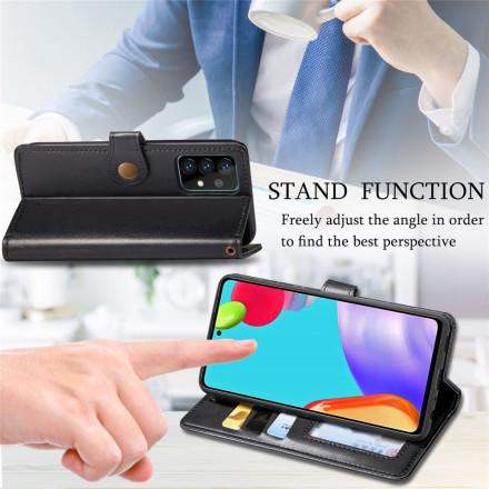 Housse Samsung Galaxy A52 4G / A52 5G Simili Cuir et Fermoir Vintage Housse Samsung Galaxy A52 4G / A52 5G Simili Cuir et Fermoir Vintage