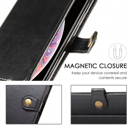 Housse Samsung Galaxy A52 4G / A52 5G Simili Cuir et Fermoir Vintage Housse Samsung Galaxy A52 4G / A52 5G Simili Cuir et Fermoir Vintage