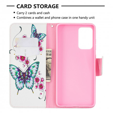 Housse Samsung Galaxy A72 4G / A72 5G Papillons Rois Housse Samsung Galaxy A72 4G / A72 5G Papillons Rois